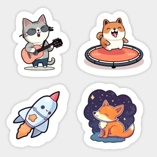 Funny and cute stickers Sticker